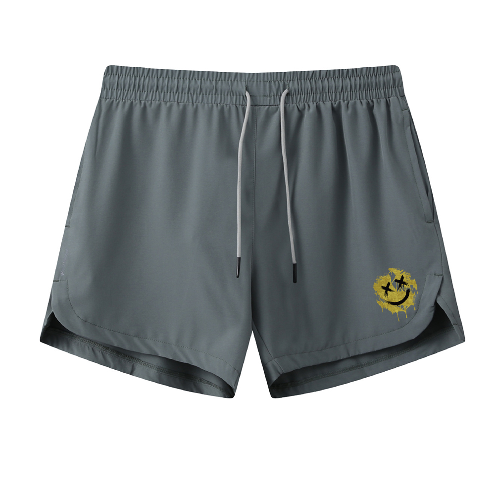 Broken Smile Graphic Shorts