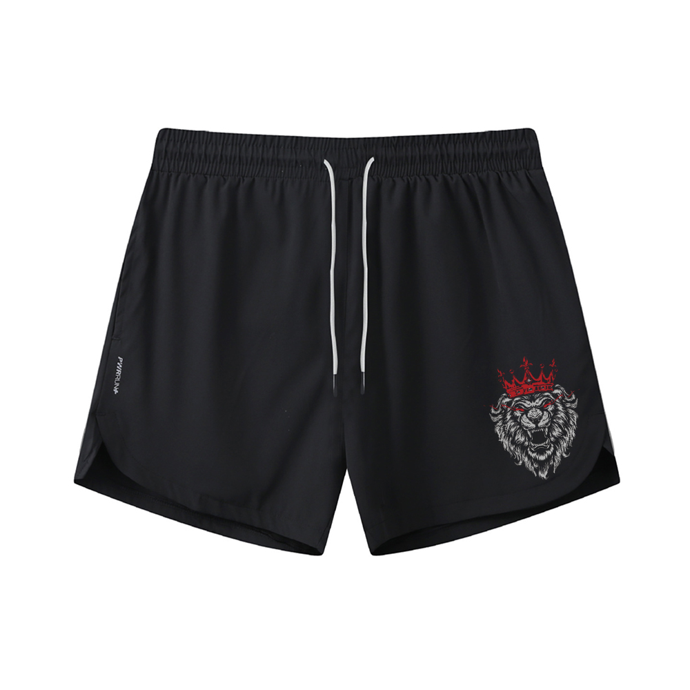 King Of Lions Graphic Shorts