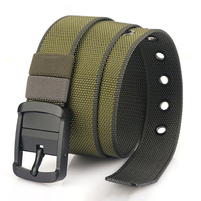 360° Rotating Buckle Reversible Nylon Belt