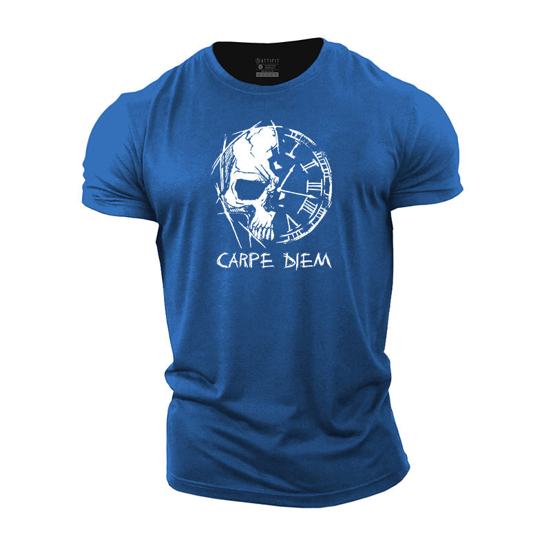 Skull Carpe Diem Cotton T-Shirt