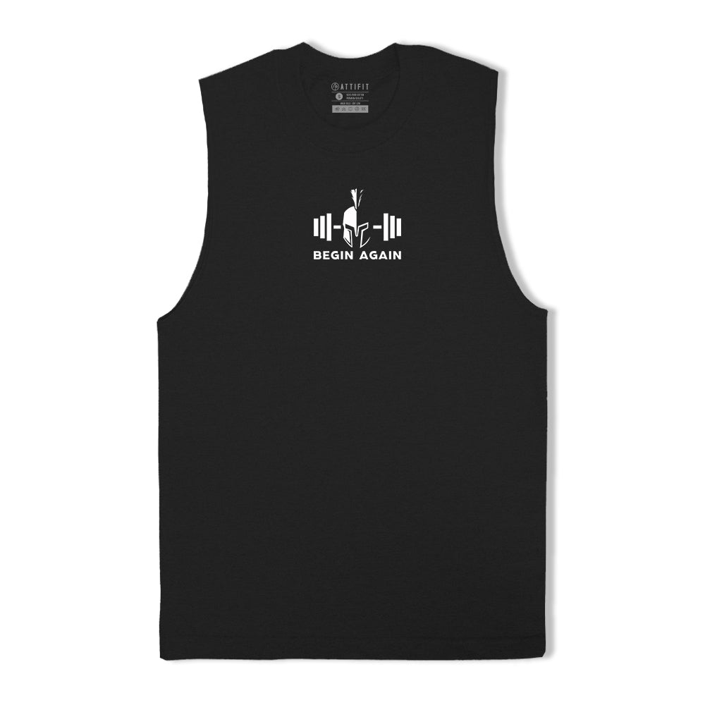 Begin Again Graphic Tank Top