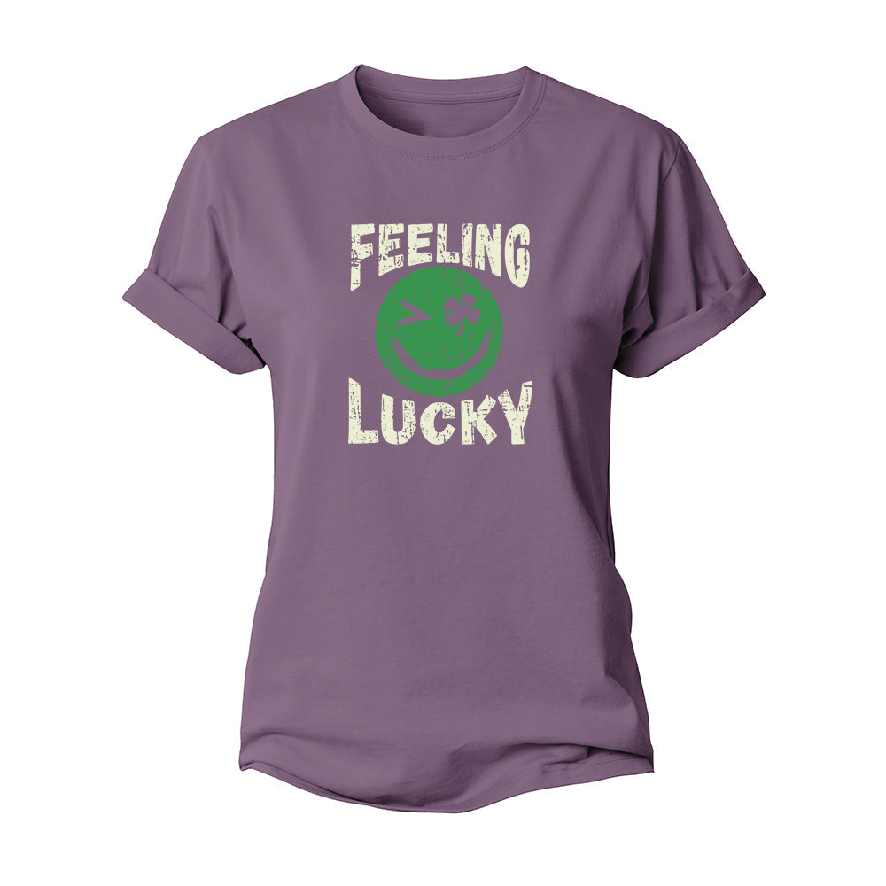 Lucky Smiley Women's Cotton T-Shirt