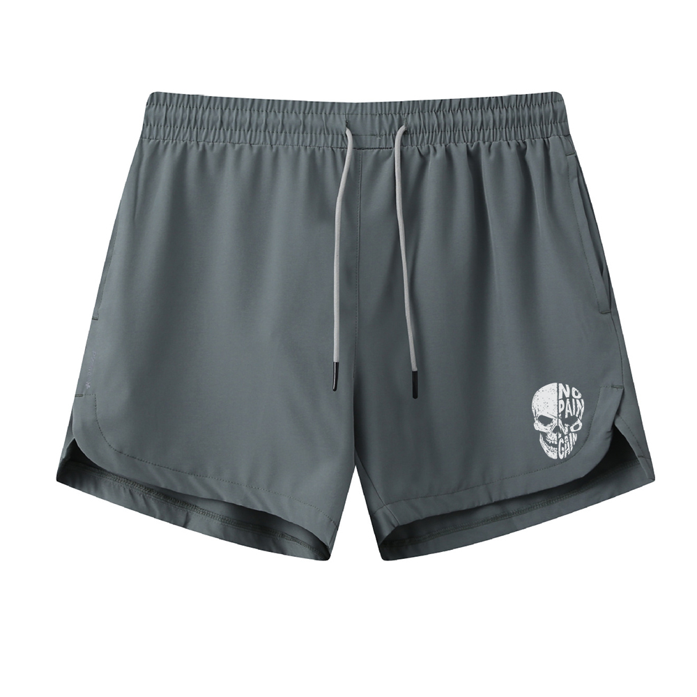 Alphabet Skull Graphic Shorts