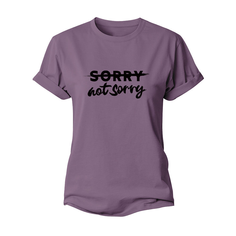 Not Sorry Women's Cotton T-Shirt