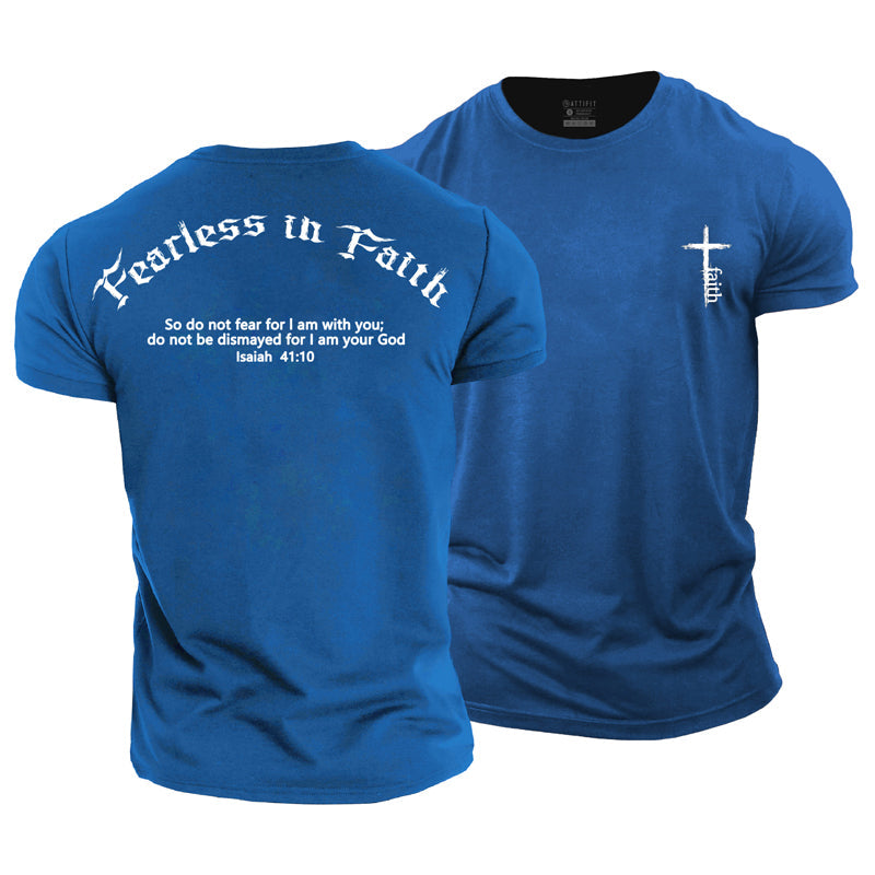 Fearless In Faith Cotton Men's T-Shirt