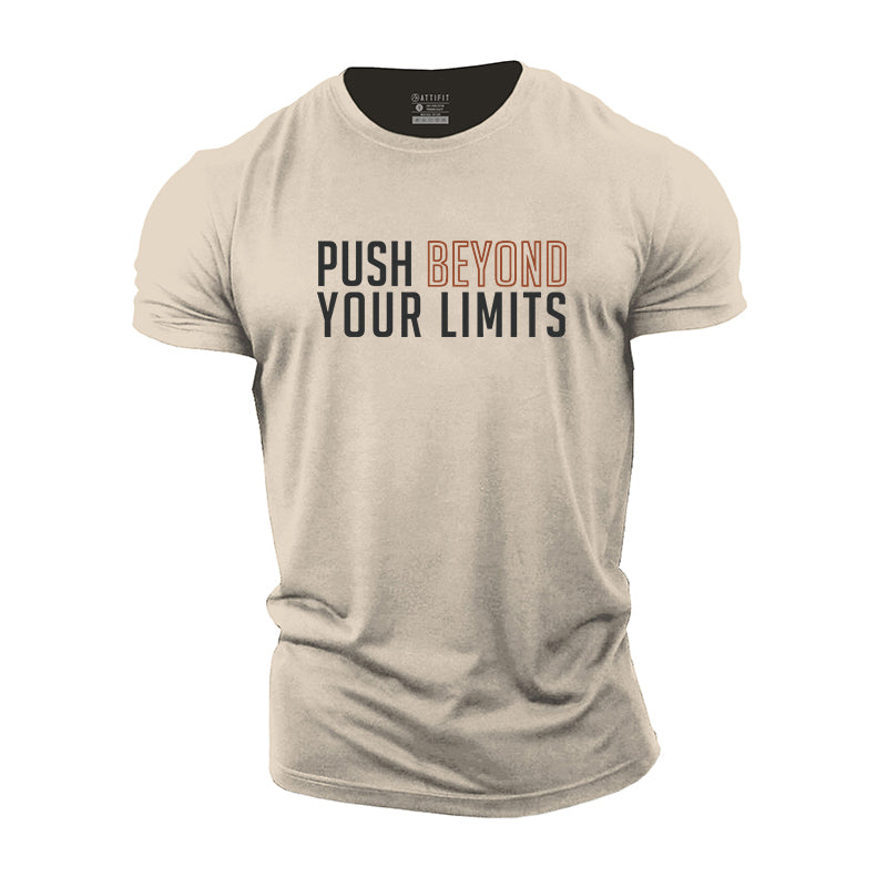 Push Beyond Your Limits Graphic Cotton T-Shirt