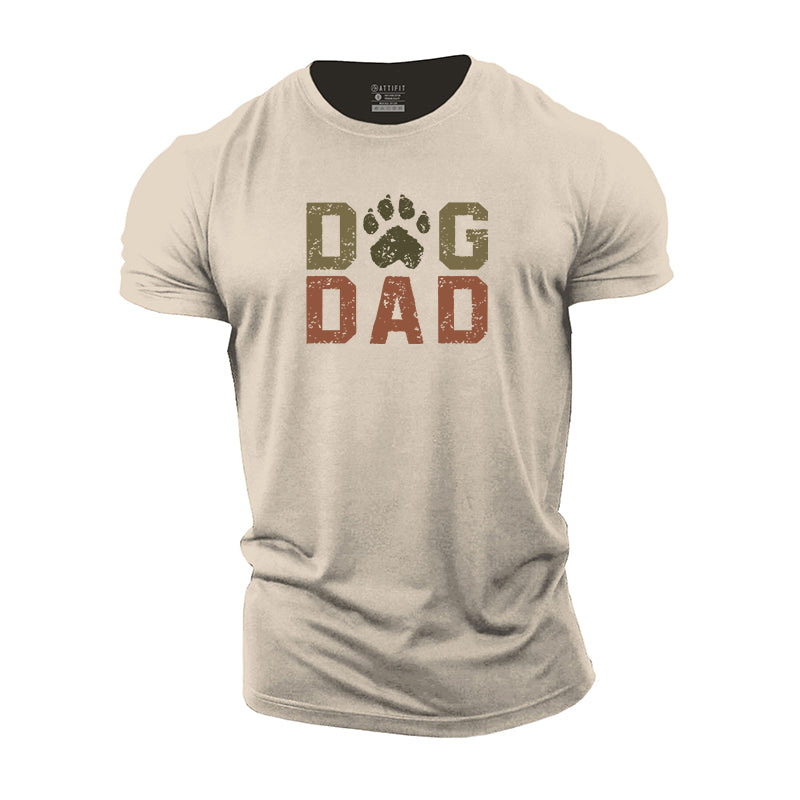 Dog Dad Cotton T-shirts