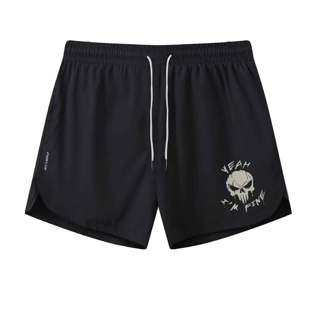 Skull Graphic Shorts