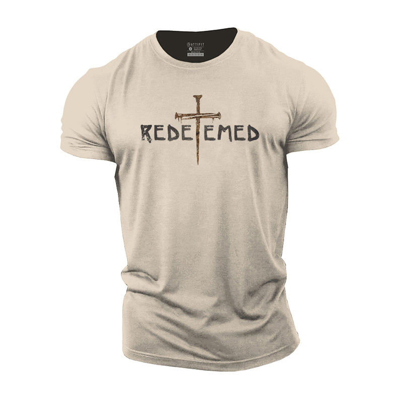 Redeemed Jesus Cross Cotton T-Shirt