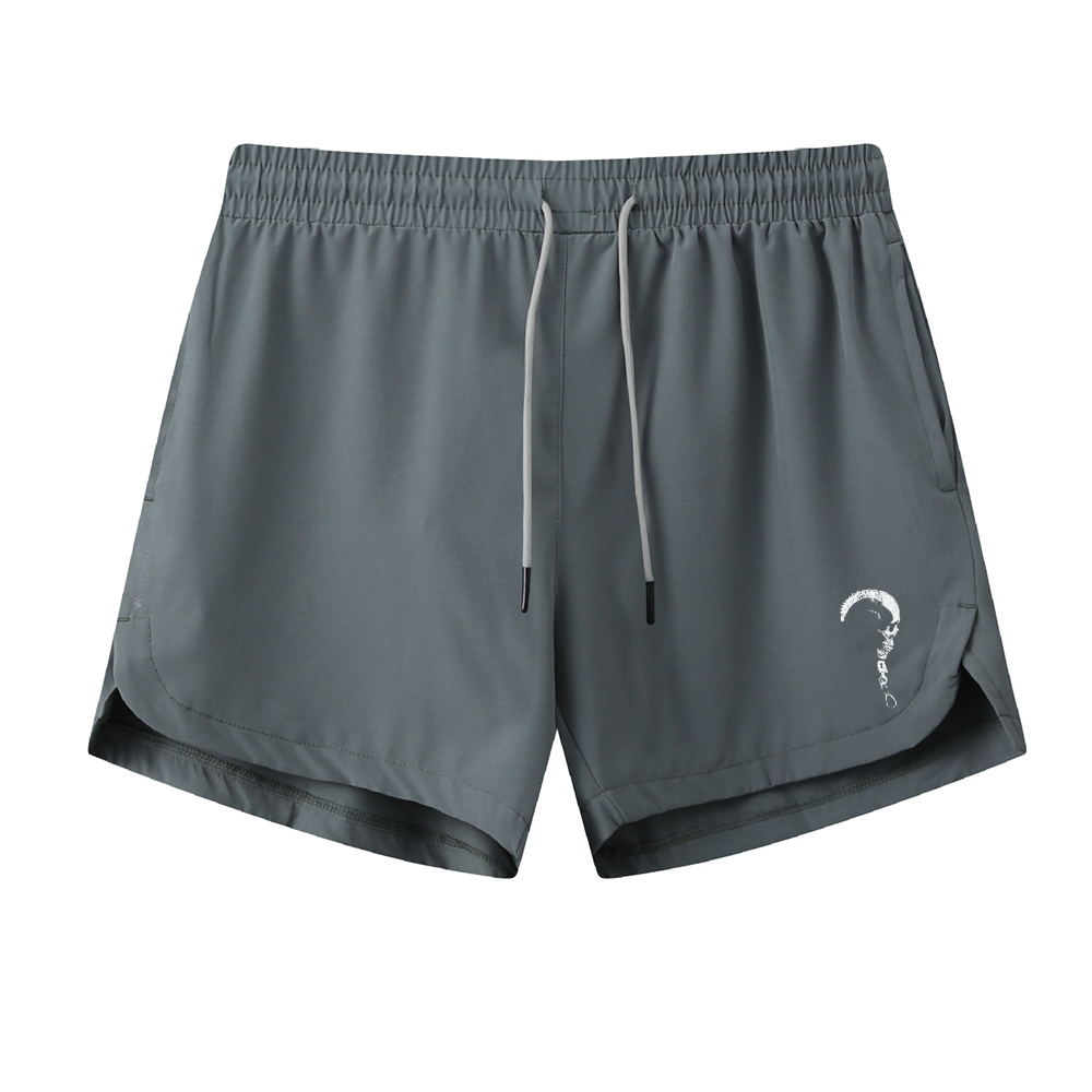 Question Mark Skull Graphic Shorts