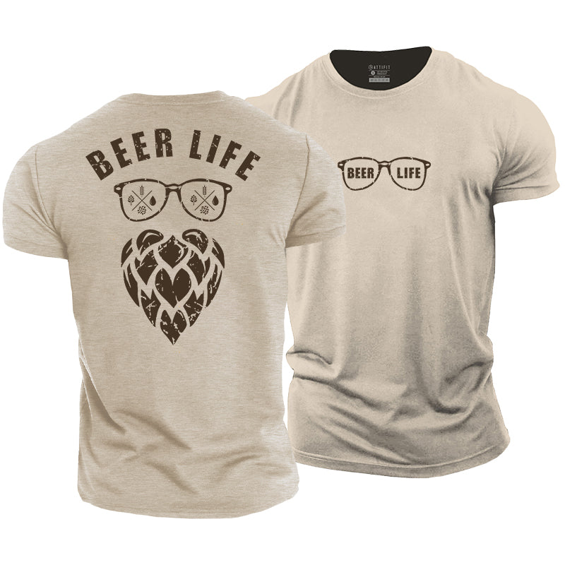 Beer Life Graphic Men's T-Shirts