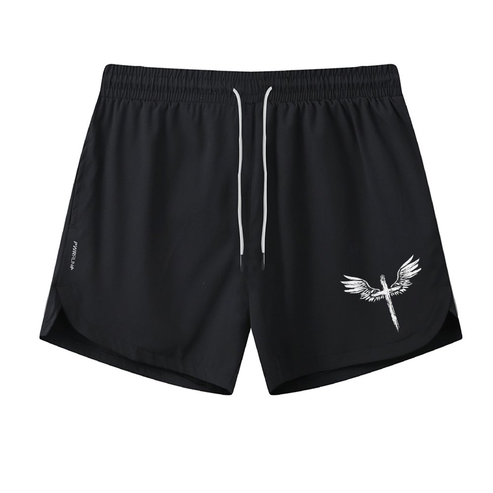 Wings Cross Graphic Shorts