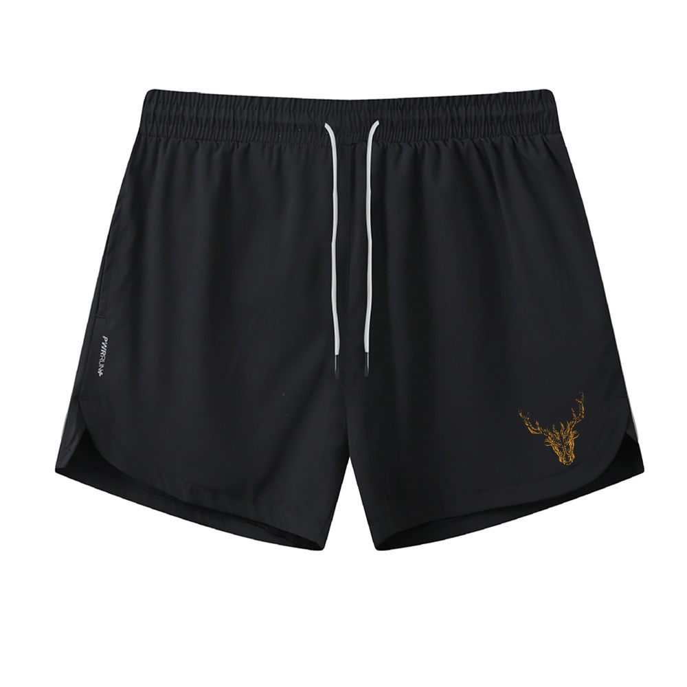 Deer Graphic Shorts