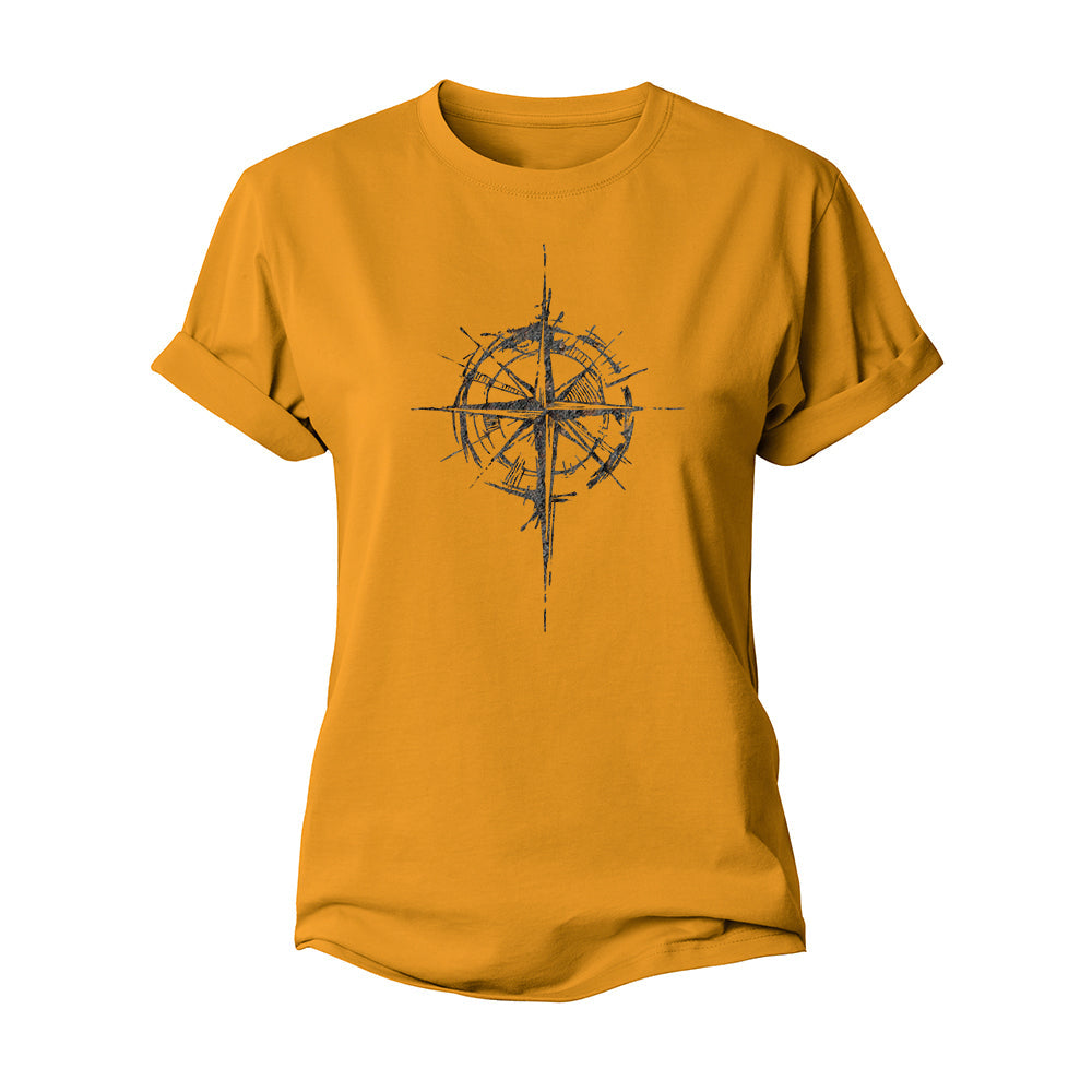 Vintage Compass Women's Cotton T-Shirt