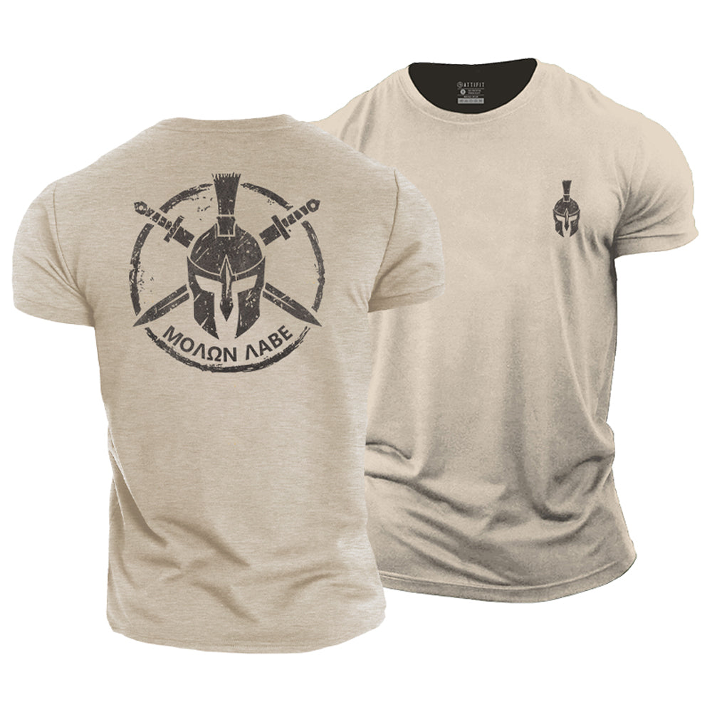 Molon Labe Graphic Cotton T-Shirts