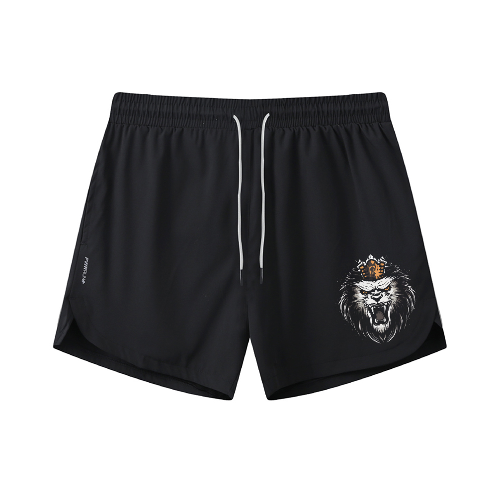 King Of Lions Graphic Shorts