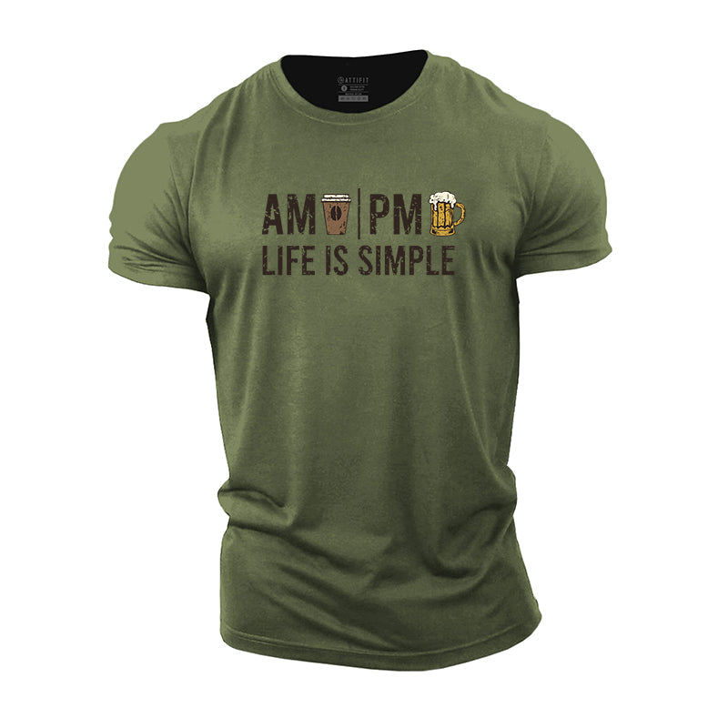 Life Is Simple Cotton T-Shirt