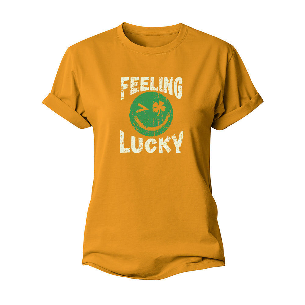 Lucky Smiley Women's Cotton T-Shirt