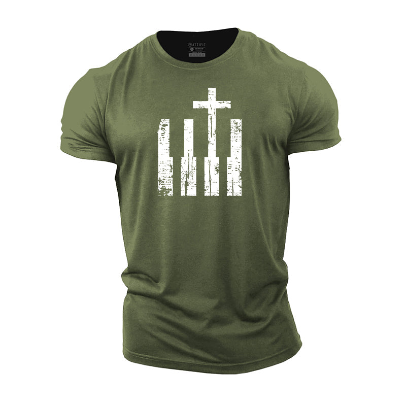 Piano Cross Cotton T-Shirt