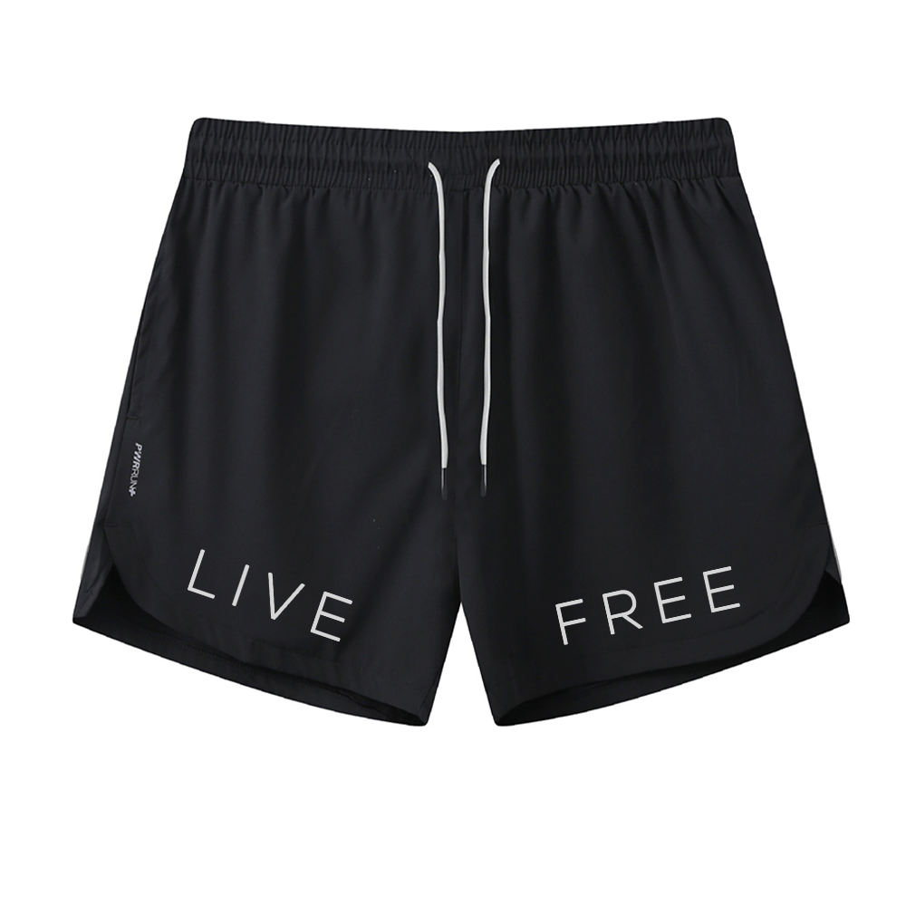 Live Free Graphic Shorts