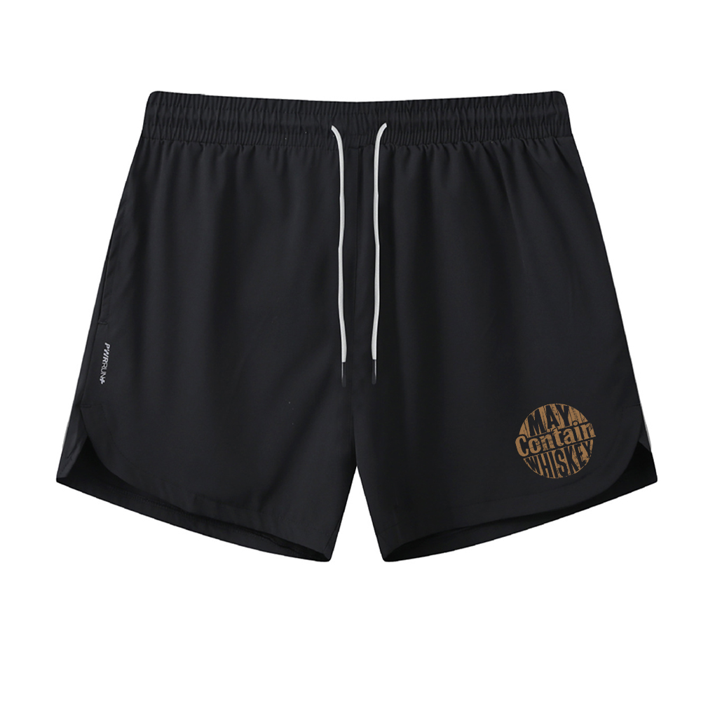 May Contain Whiskey Graphic Shorts