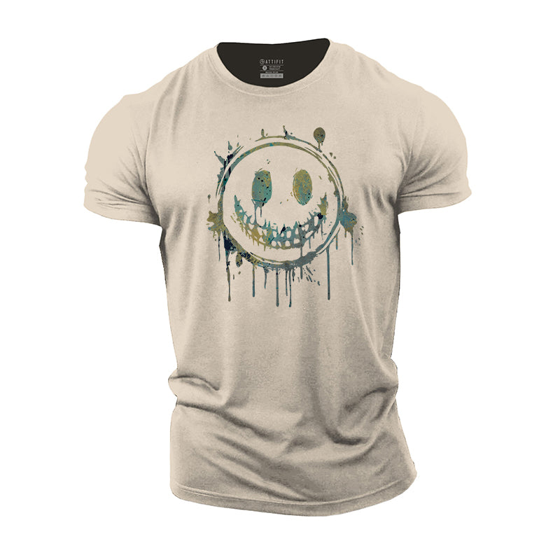 Gleeful Expression Cotton T-Shirt