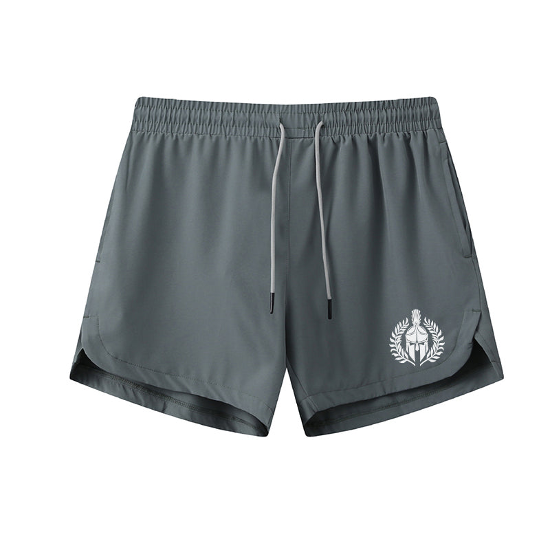 Spartan Helmet Print Shorts