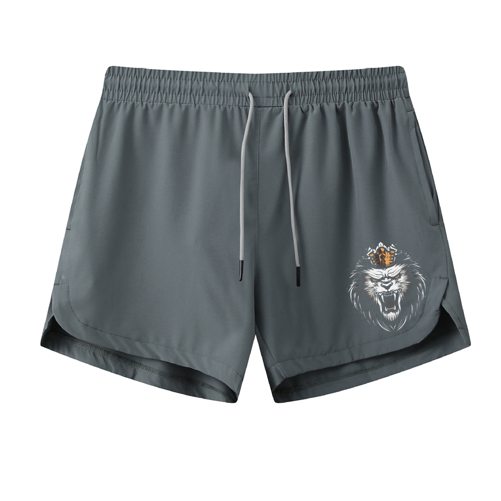 King Of Lions Graphic Shorts