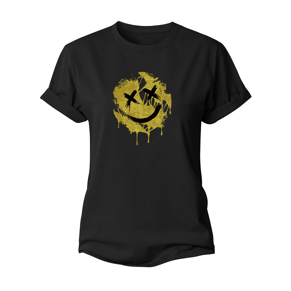 Crack Smiley Women's Cotton T-Shirt