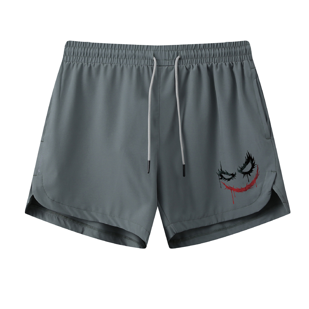 Clown Smiley Face Graphic Shorts