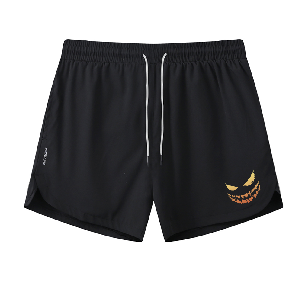 Devil Smiley Graphic Shorts