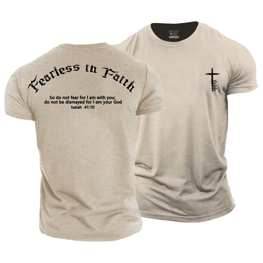 Fearless In Faith Cotton Men's T-Shirt