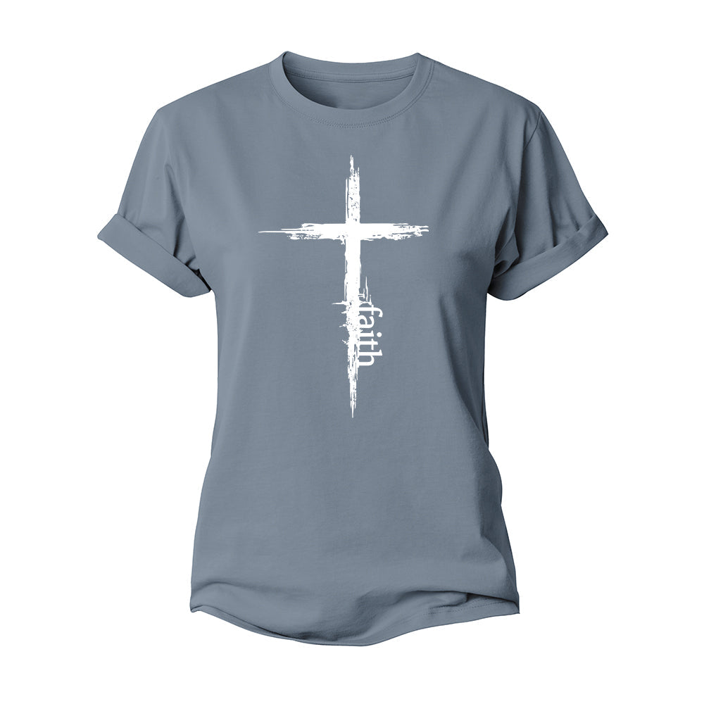 Faith Cross Women's Cotton T-Shirt