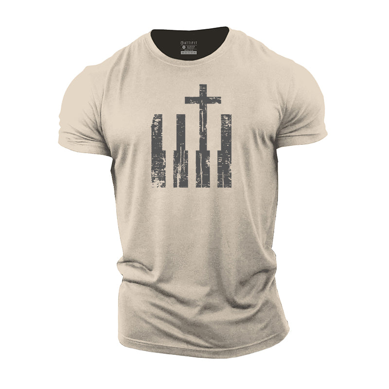 Piano Cross Cotton T-Shirt