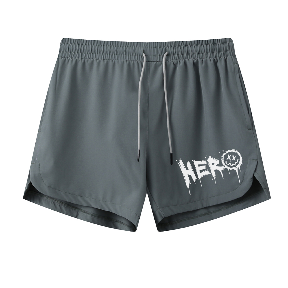 Smiley Hero Graphic Shorts