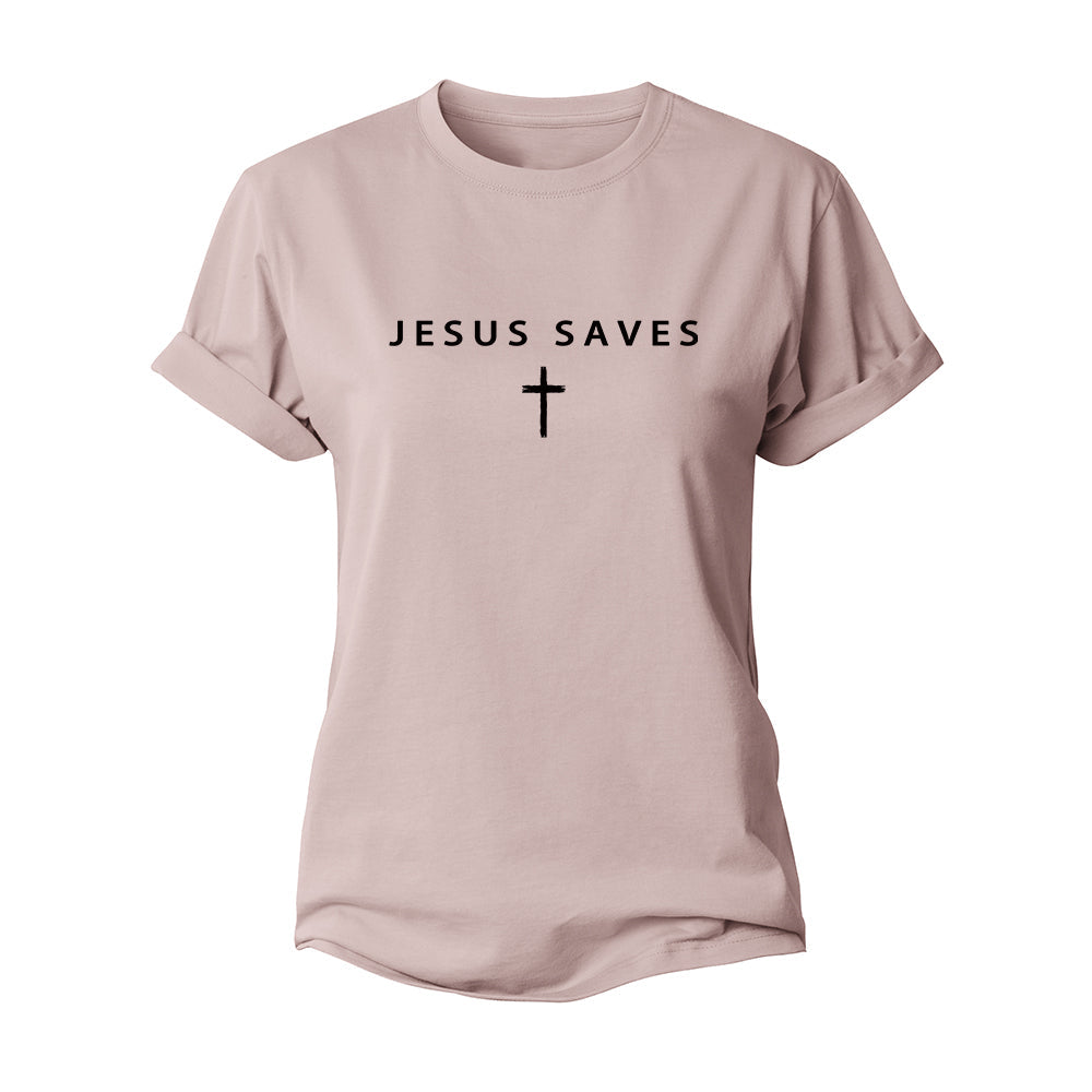 Jesus Saves Women's Cotton T-Shirt