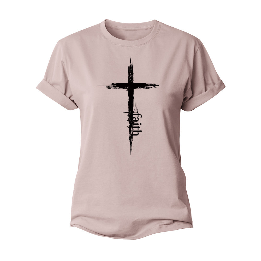 Faith Cross Women's Cotton T-Shirt