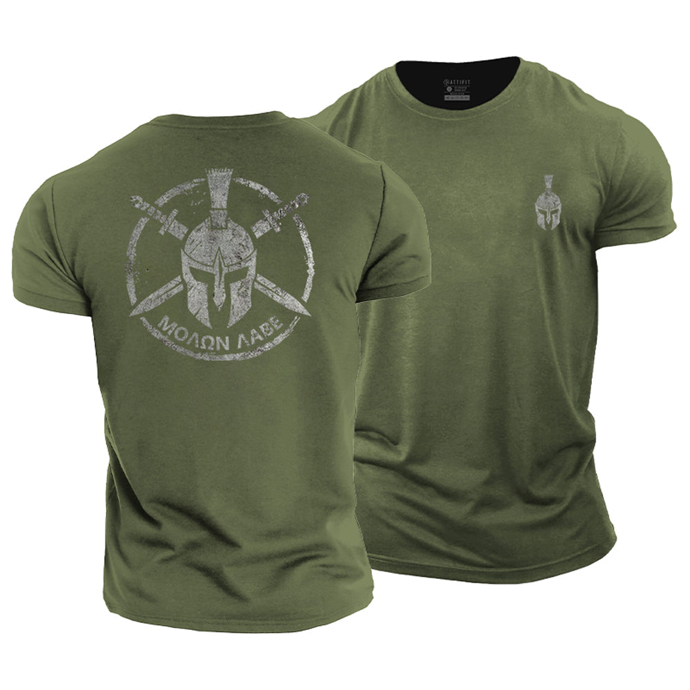 Molon Labe Graphic Cotton T-Shirts