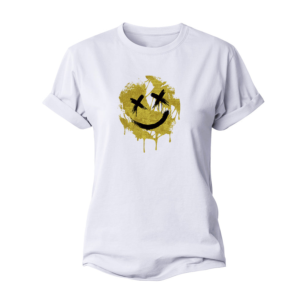 Crack Smiley Women's Cotton T-Shirt