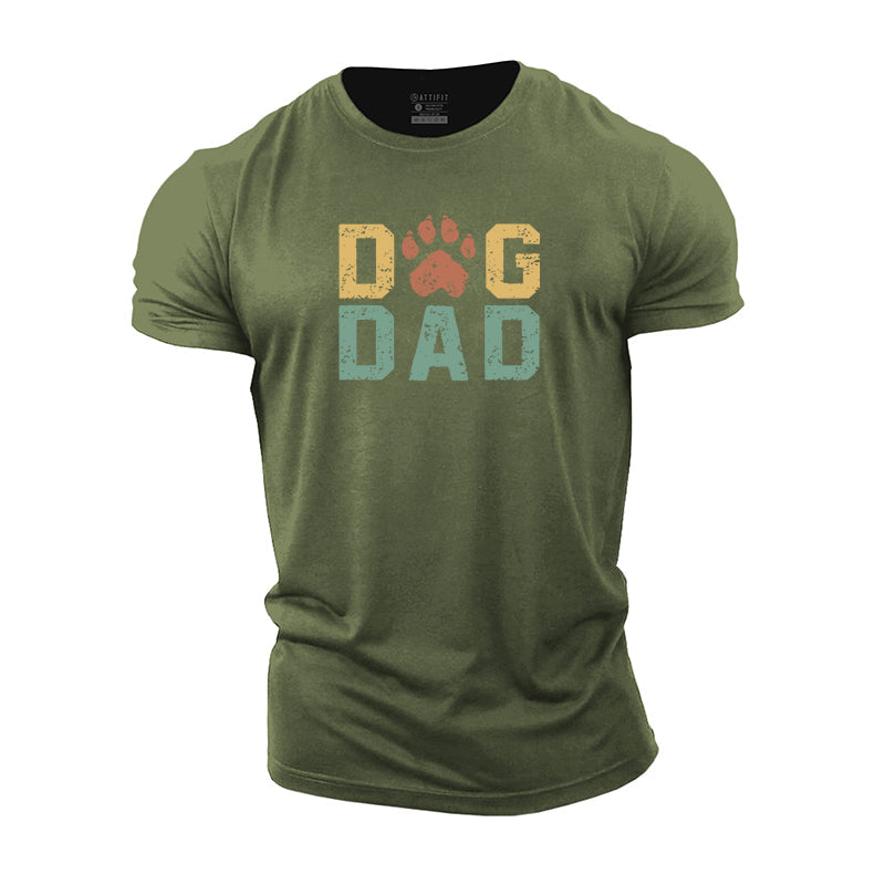 Dog Dad Cotton T-shirts