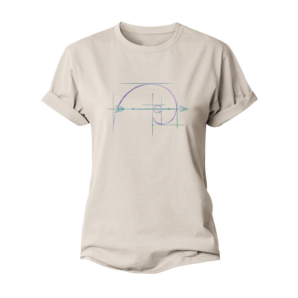 Romantic Fibonacci Sequence Women's Cotton T-Shirt