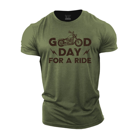 Good Day For A Ride Cotton T-Shirt