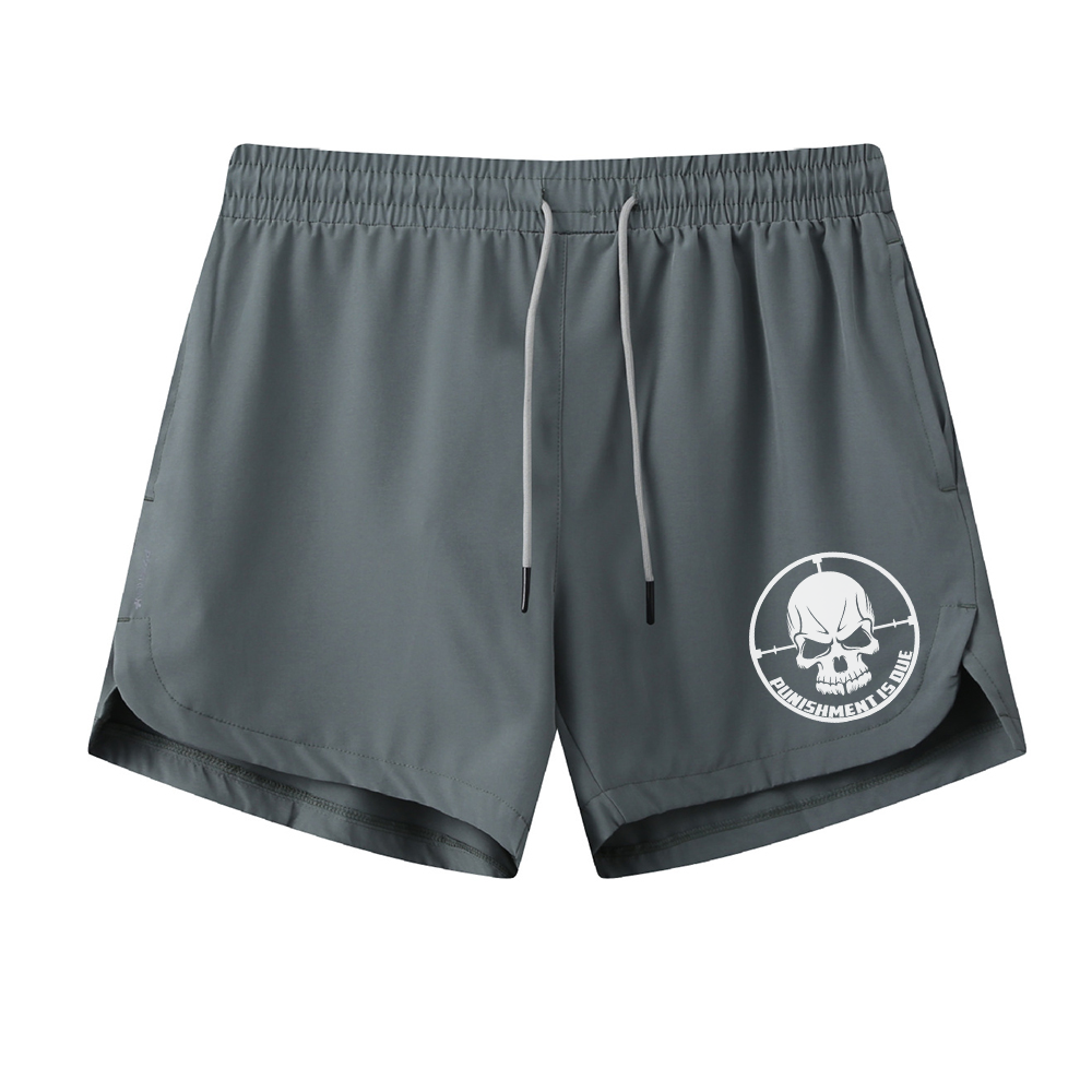 Shoot the Skull Graphic Shorts