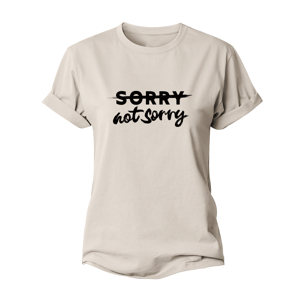 Not Sorry Women's Cotton T-Shirt