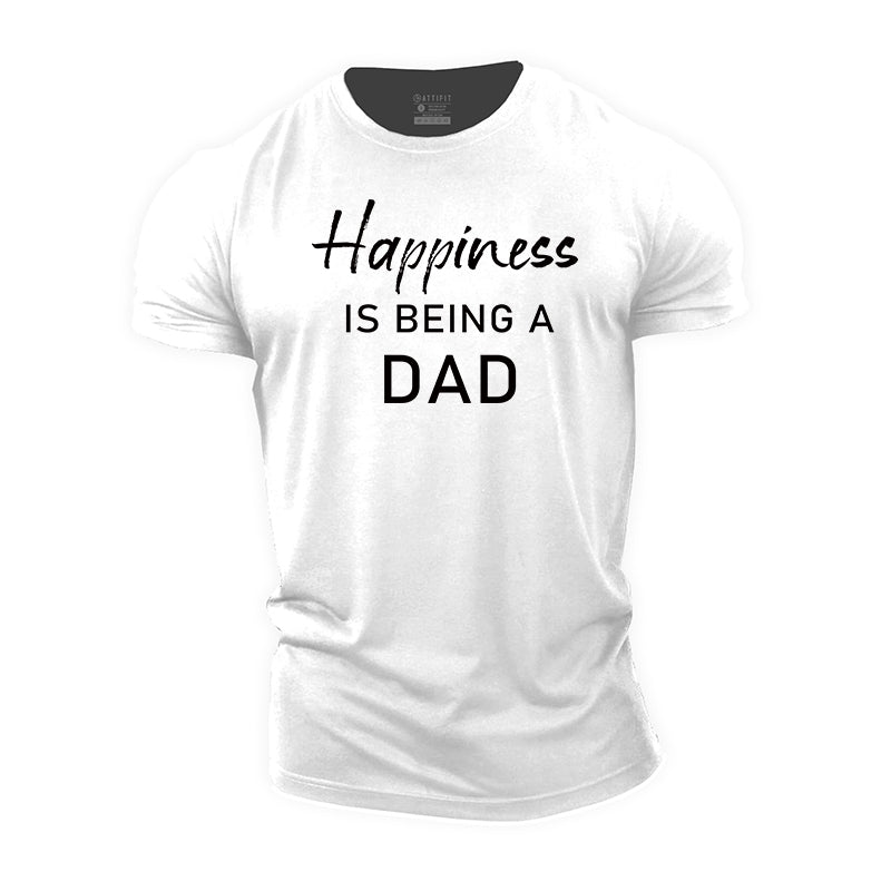 Happiness Print Cotton T-shirts