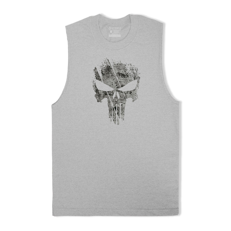 Skull Print Graphic Tank Top