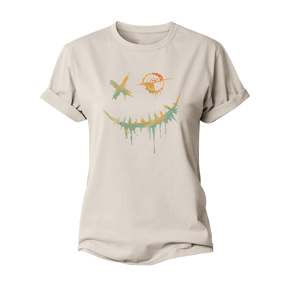 Smiley Print Women's Cotton T-Shirt