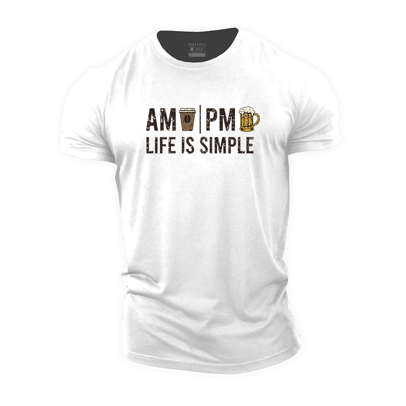 Life Is Simple Cotton T-Shirt