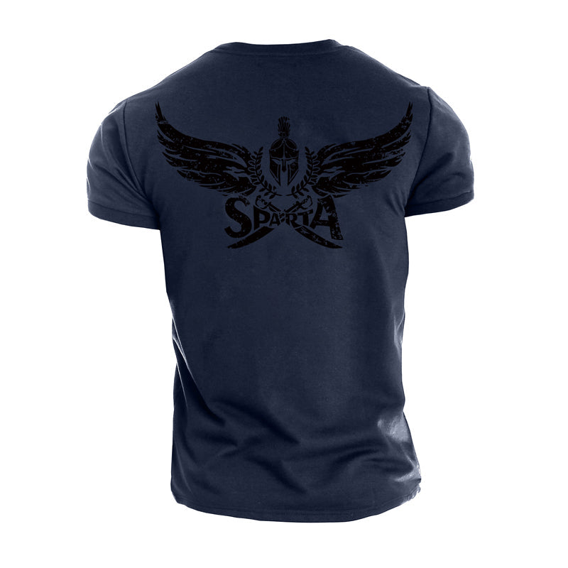 Cotton Men's Spartan Graphic T-shirts