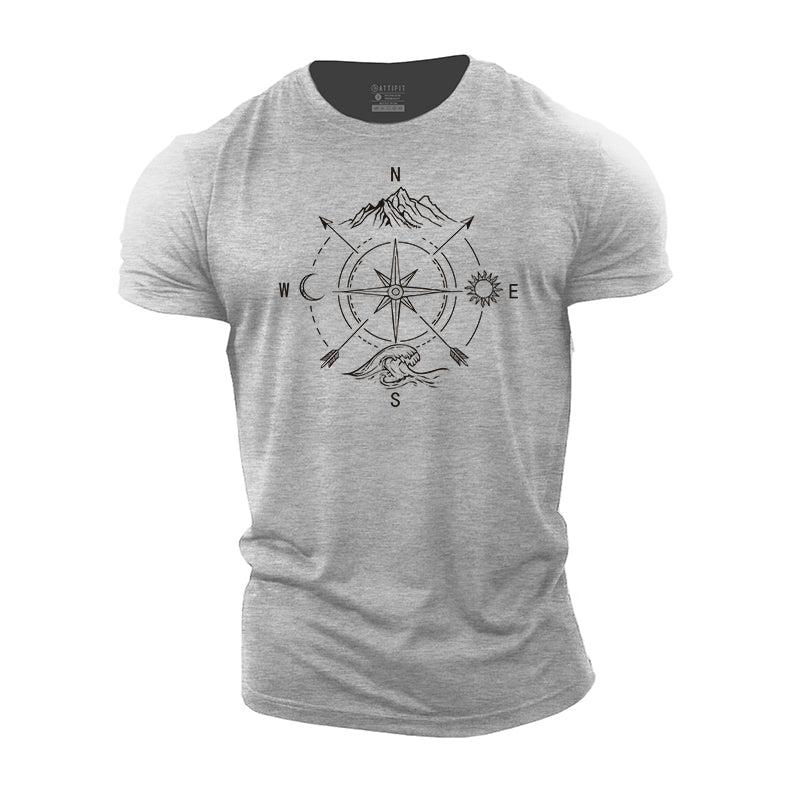 Landscape Compass Cotton T-Shirt